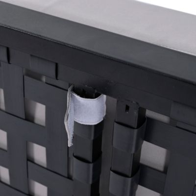 Streamdale Modern Outdoor Daybed with Wood Topped Side Spaces