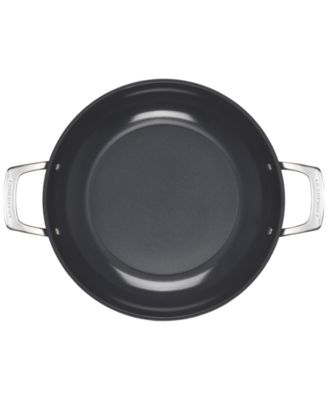 Essential Nonstick Ceramic 3.9-Qt. Shallow&nbsp;Braiser&nbsp;with Glass Lid