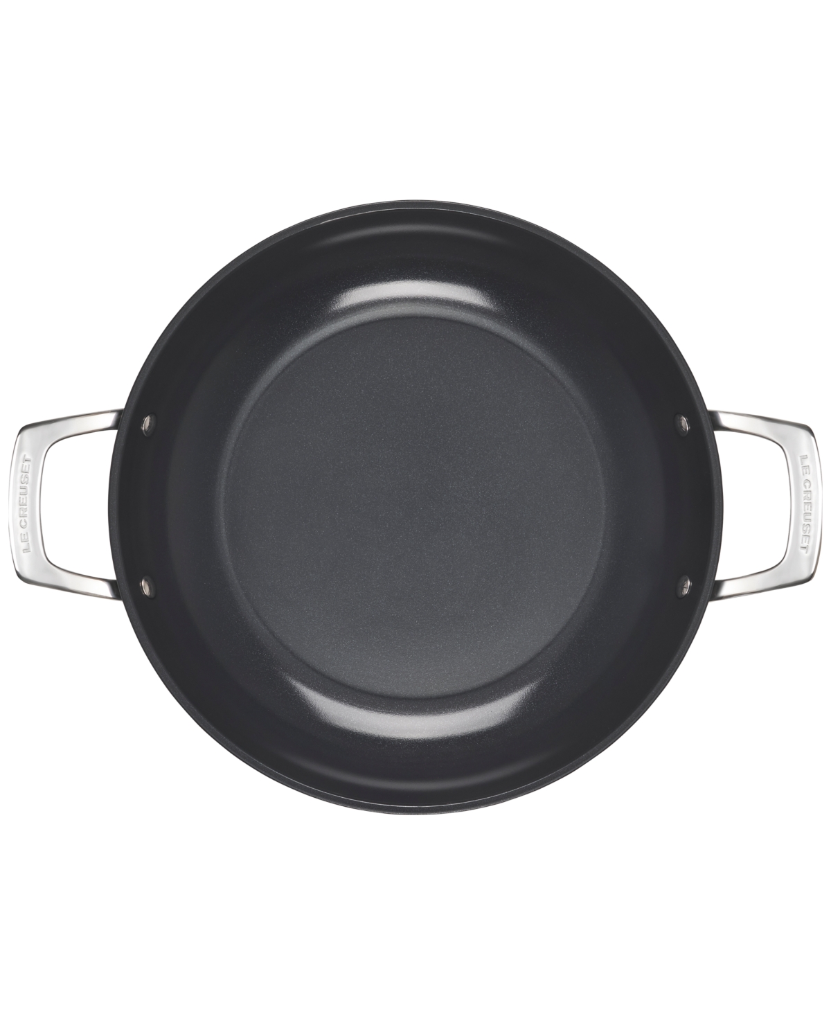 Le Creuset Essential Nonstick Ceramic 3.9-qt. Shallow Braiser With Glass Lid In No Color