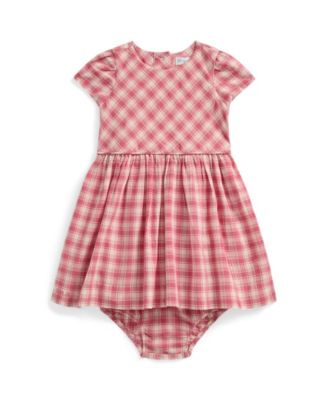 Polo Ralph Lauren - Baby Gingham Cotton Madras Dress Bloomer