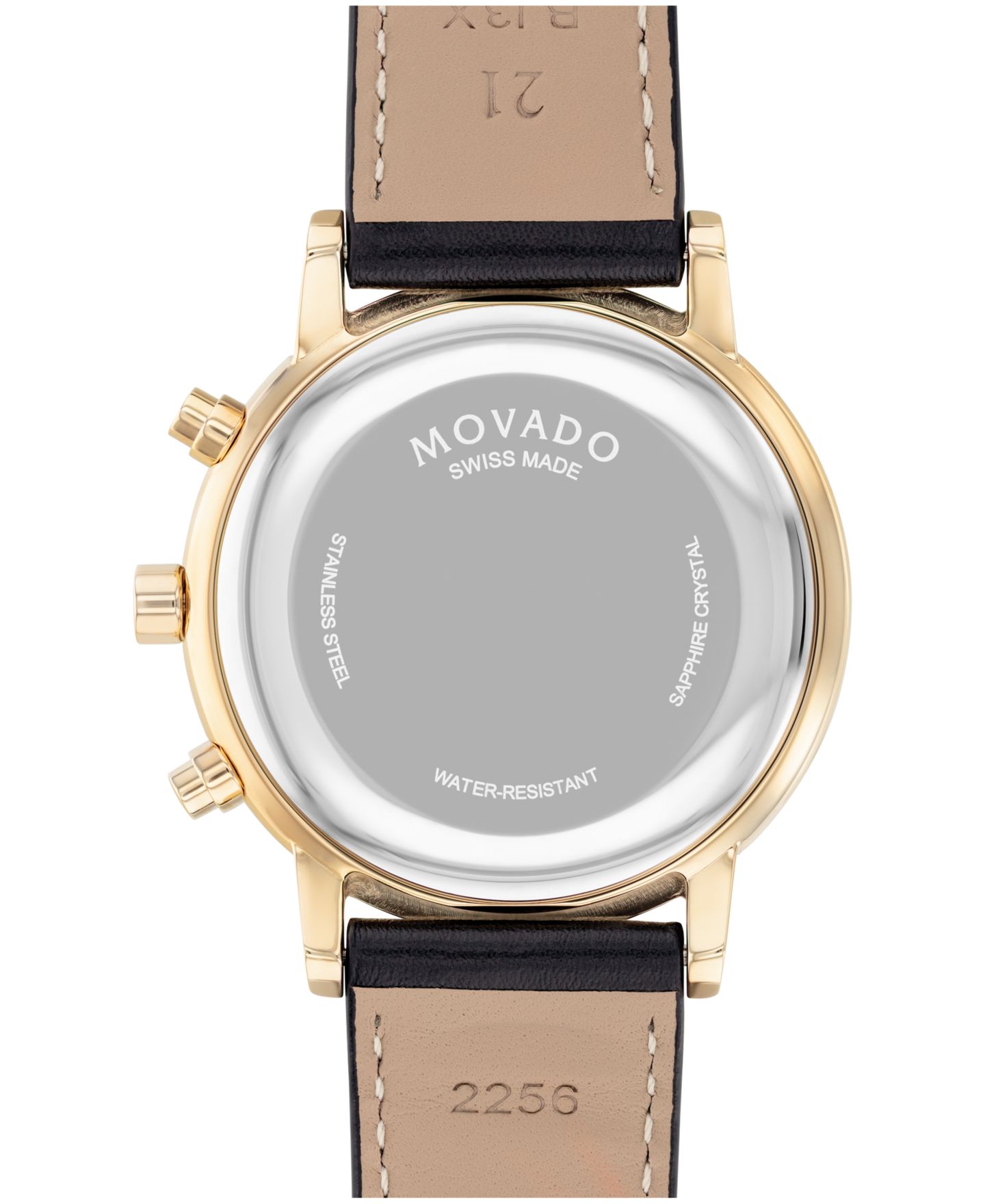 Мужские часы Movado Museum Classic Swiss Quartz Chronograph Black Leather Watch 42mm — фото 3