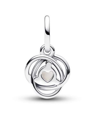 Sterling Silver Birthday Circle Stone Dangle Charm