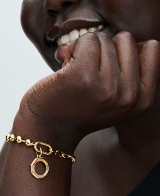 14K Gold-Plated Rainbow medallion Charm