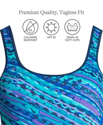 Women's Tugless Low Leg One Piece Swimsuit