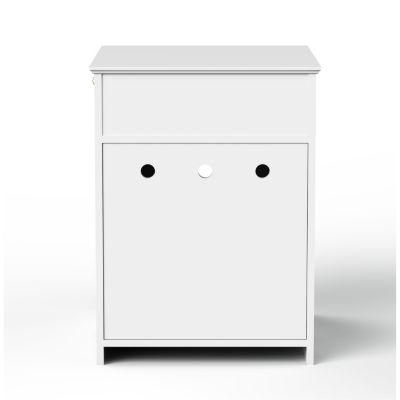 Streamdale Wooden Cat Litter Box Enclosure with Drawer & Side Table