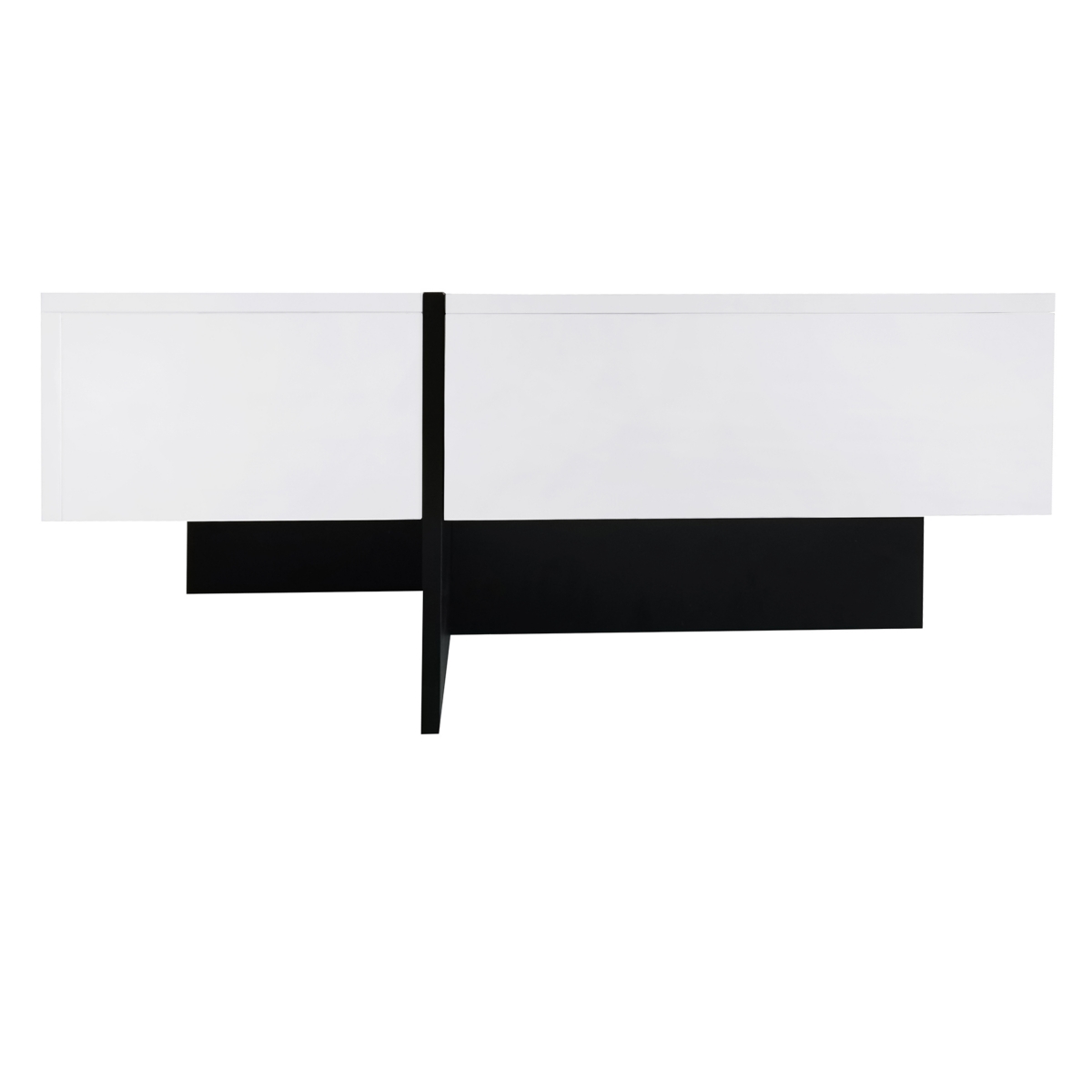 Streamdale Furniture Modern Square Coffee Table with Hidden Storage and Extendable Tabletop