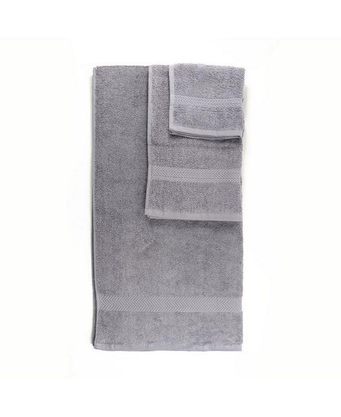 Arkwright Home Chelsea 6-Piece Bathroom Cotton Towel Set, 2 Bath Towels ...