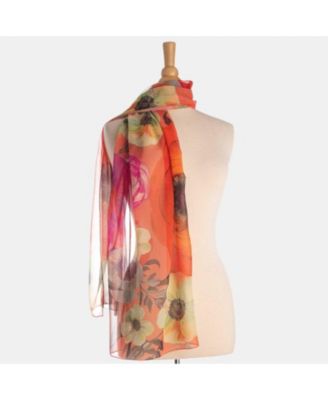 Campo de' Fiori - Long Sheer Silk Scarf for Women