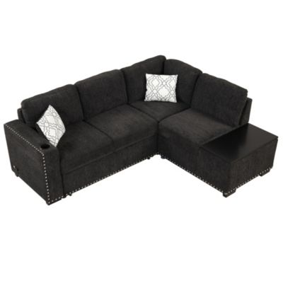 Streamdale 83.8" Reversible Pull-Out Sofa Bed Sectional