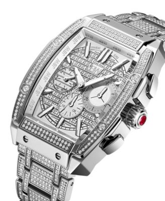 Men's Echelon Platinum Series Diamond (3 ct. t.w.) Stainless Steel Watch, 41Mm