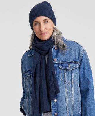 100% Cashmere Cuffed Beanie