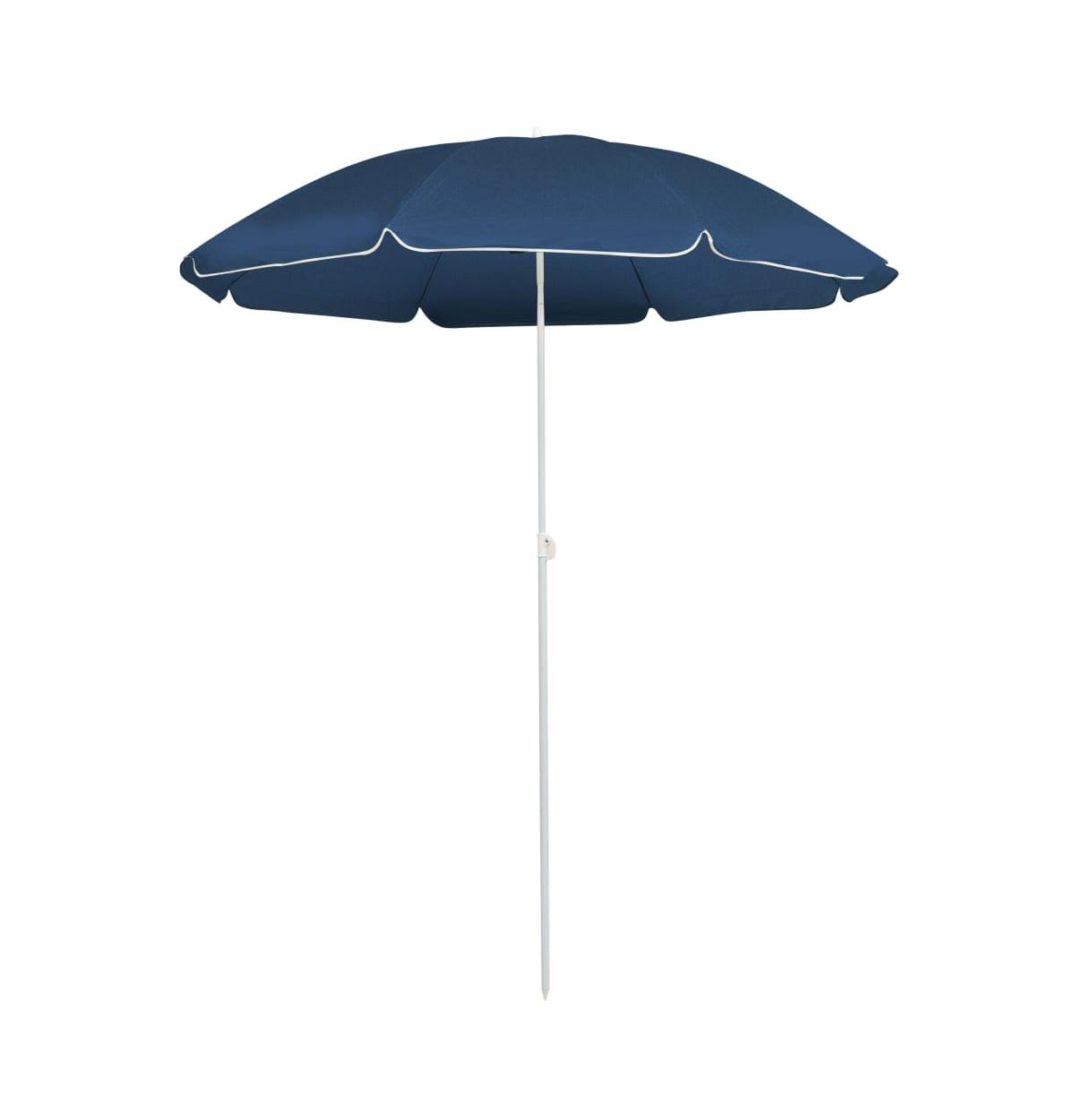 Outdoor Parasol with Steel Pole Blue 70.9" - Blue