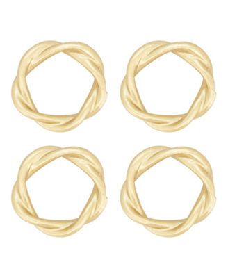 Twisted Resin Napkin Ring Set of 4,Set