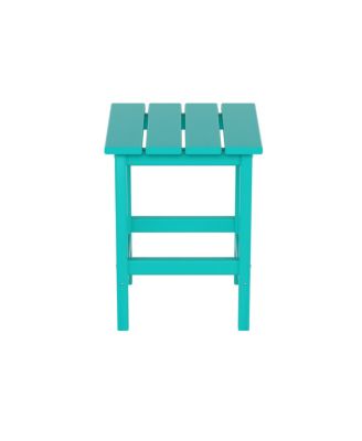 7 Piece Set Outdoor Folding Adirondack Chairs with Coffee Table Side Table