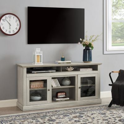 Streamdale Modern 65" TV Media Stand, Stone Gray, 60"x15.75"x29