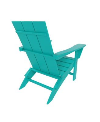 Modern Outdoor Folding Adirondack Chair (Set of 2)