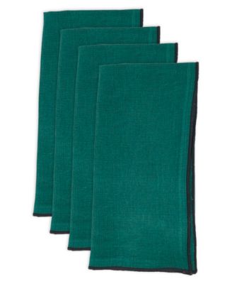 Stonewashed Stitch Border Table Napkins Set of 4,20"x20"
