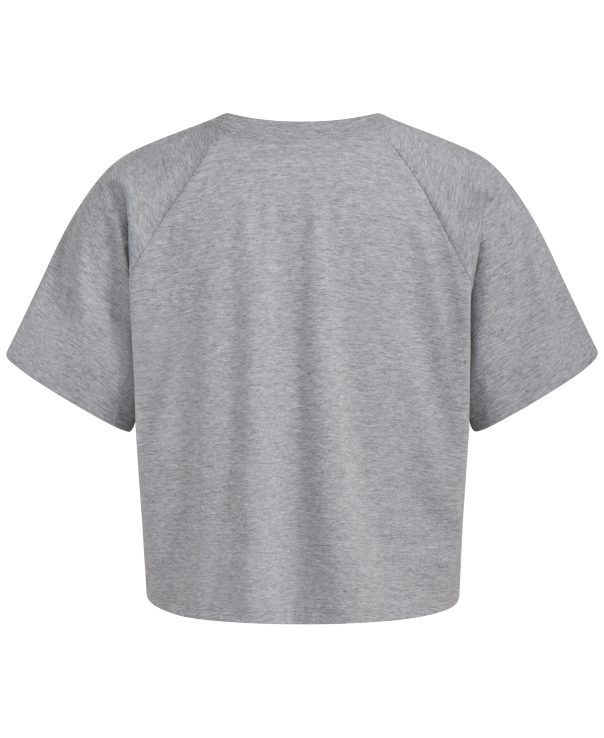 adidas Big Girls Short-Sleeve Waist-Length Raglan Heather T-Shirt - Multi