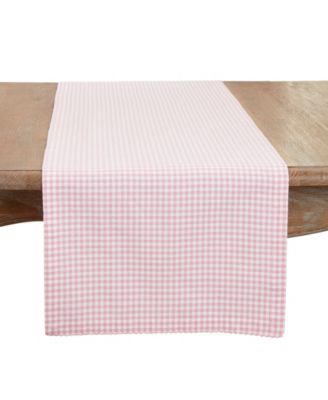 Traditional Gingham Table Runner, 16"x72"