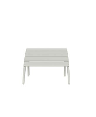 Classic Folding Adirondack Chair with Footrest Ottoman Set