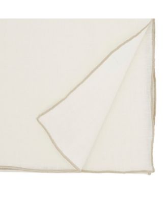 Stonewashed Stitched Edge Table Runner, 16"x72"