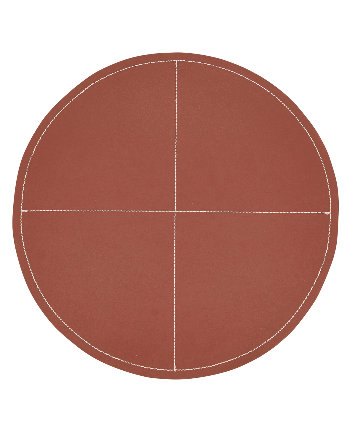 Saro Lifestyle Pu Leather Luxe Placemat Set Of 4,15"x15" In Slate