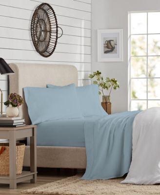 300 Thread Count Brushed Cotton Percale 4-Pc. Sheet Set, Full