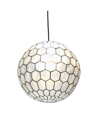 Capiz Honeycomb Ceiling Light