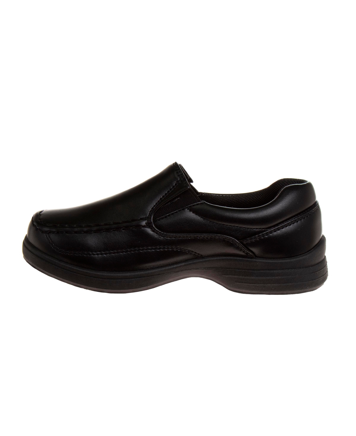 French Toast Little Boys Artificial Leather Construction School Shoes In Black