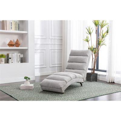 Streamdale Modern Indoor Linen Chaise Lounge