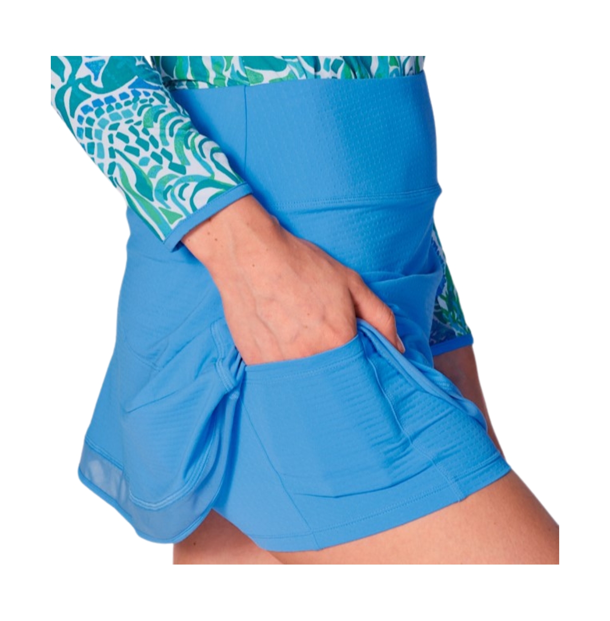 G Lifestyle Clothing Women's G Lifestyle Mesh Block Skort