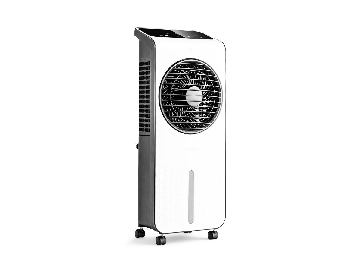 Slickblue 3-in-1 Evaporative Air Cooler with 12H Timer Remote-White - White