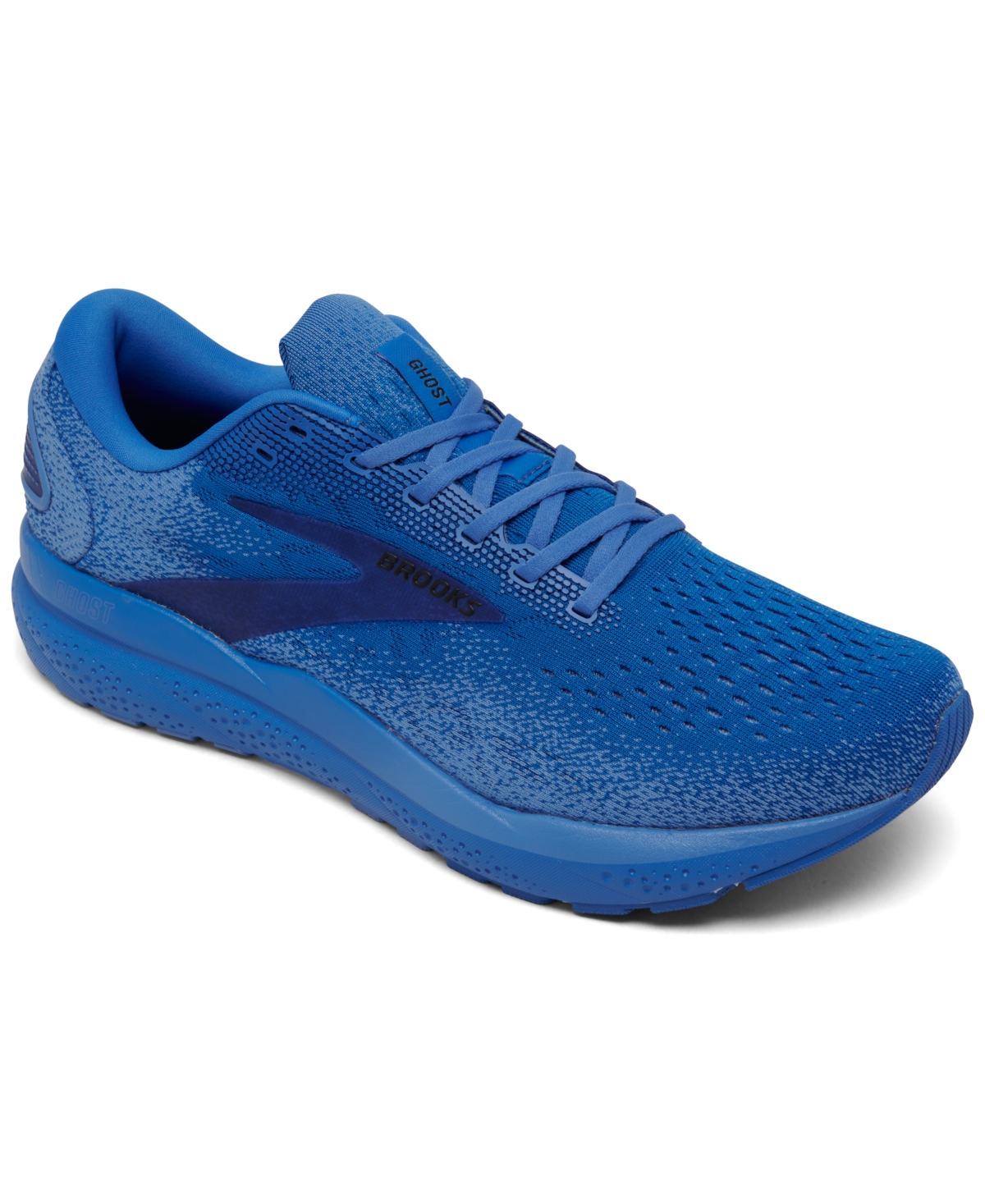 Shop Brooks Men's Ghost 16 Running Sneakers From Finish Line In Palace Blue