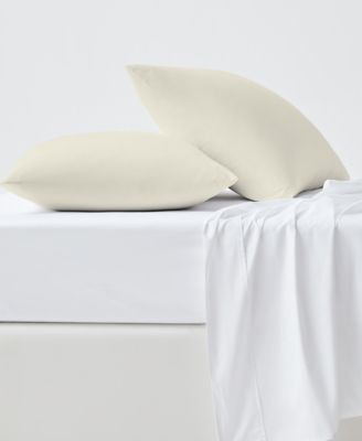 400 Thread Count Wrinkle Resistant Cotton Sateen Pillowcase Pair, King