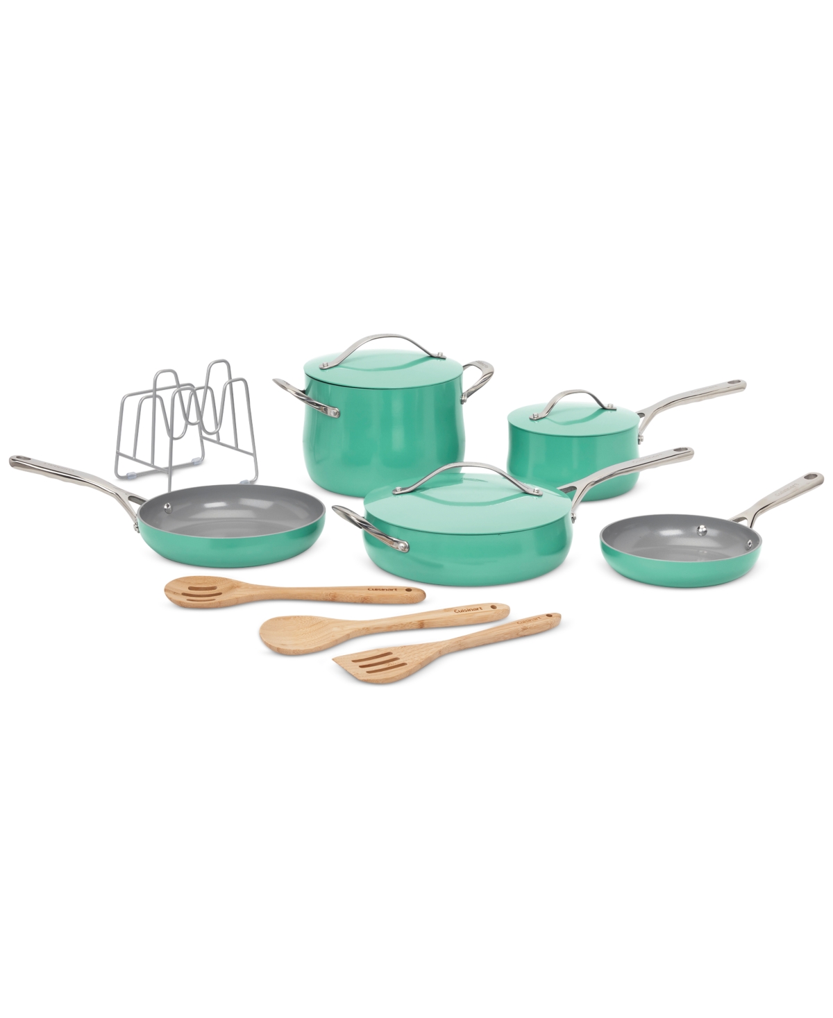 Cuisinart Culinary Collection 12-pc. Ceramic Cookware Set In Teal