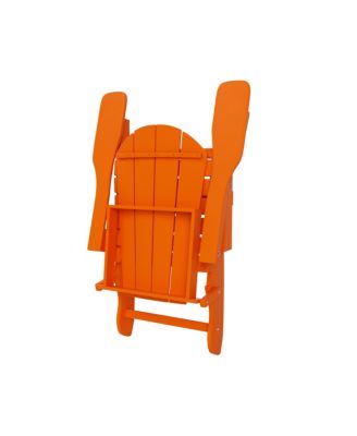 Adirondack Folding Chair with Ottoman and Side Table Set