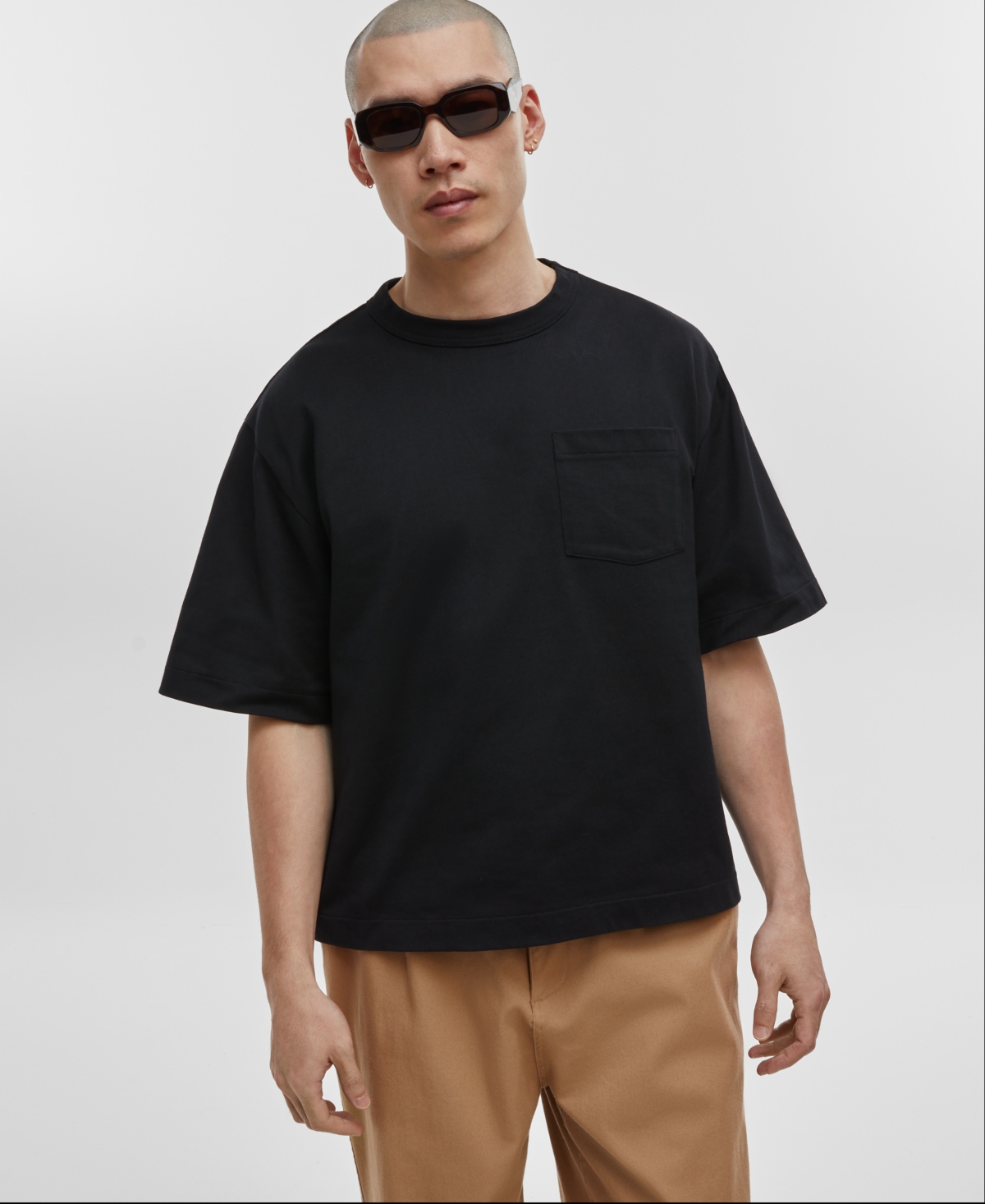 Mode Of One Mens Regular Fit Short Sleeve Sweatshirt Pull On Track Shorts Created For Macys In Deep Black