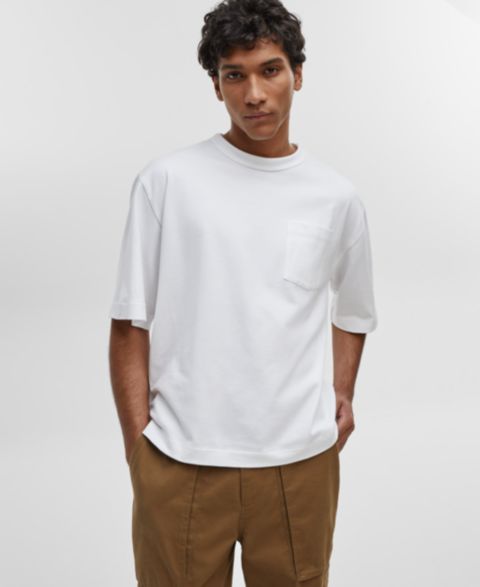 Мужская футболка Mode of One Relaxed-Fit Pocket, цвет: Яркий белый