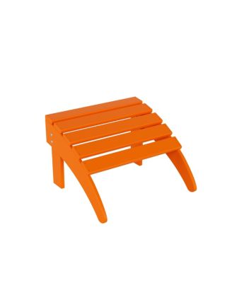 5-piece Adirondack Chairs with Ottoman Side Table Set