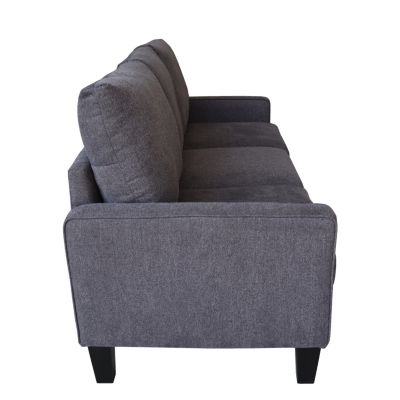 Modern Living Room Furniture Sofa In Dark Fabric