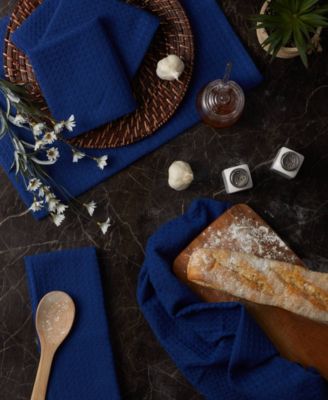 Cotton Kitchen Collection Dishtowel Set, 18x26", Blue, 6 Piece