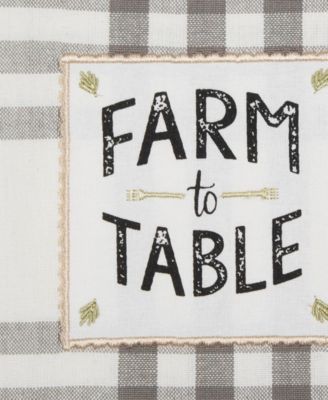 Home Sweet Farmhouse Kitchen Collection, Dishtowel Set, 18x28", Gray, 4 Count