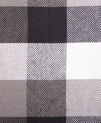 Tri-Color Check Collection Kitchen, Dishcloth Set, Black, 4 Piece