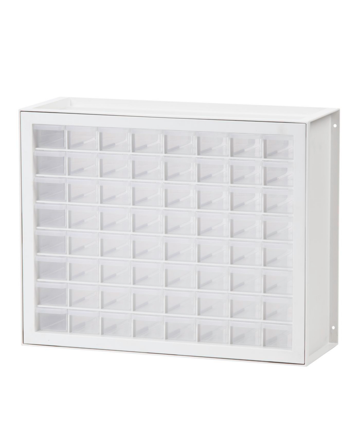 64 Drawer Sewing and Craft Parts Cabinet, White - White