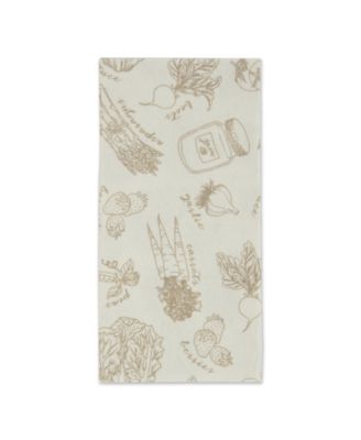 Fridge Liner Collection Non-Adhesive, Cut to Fit, 12x24", Cream Market, 6 Piece