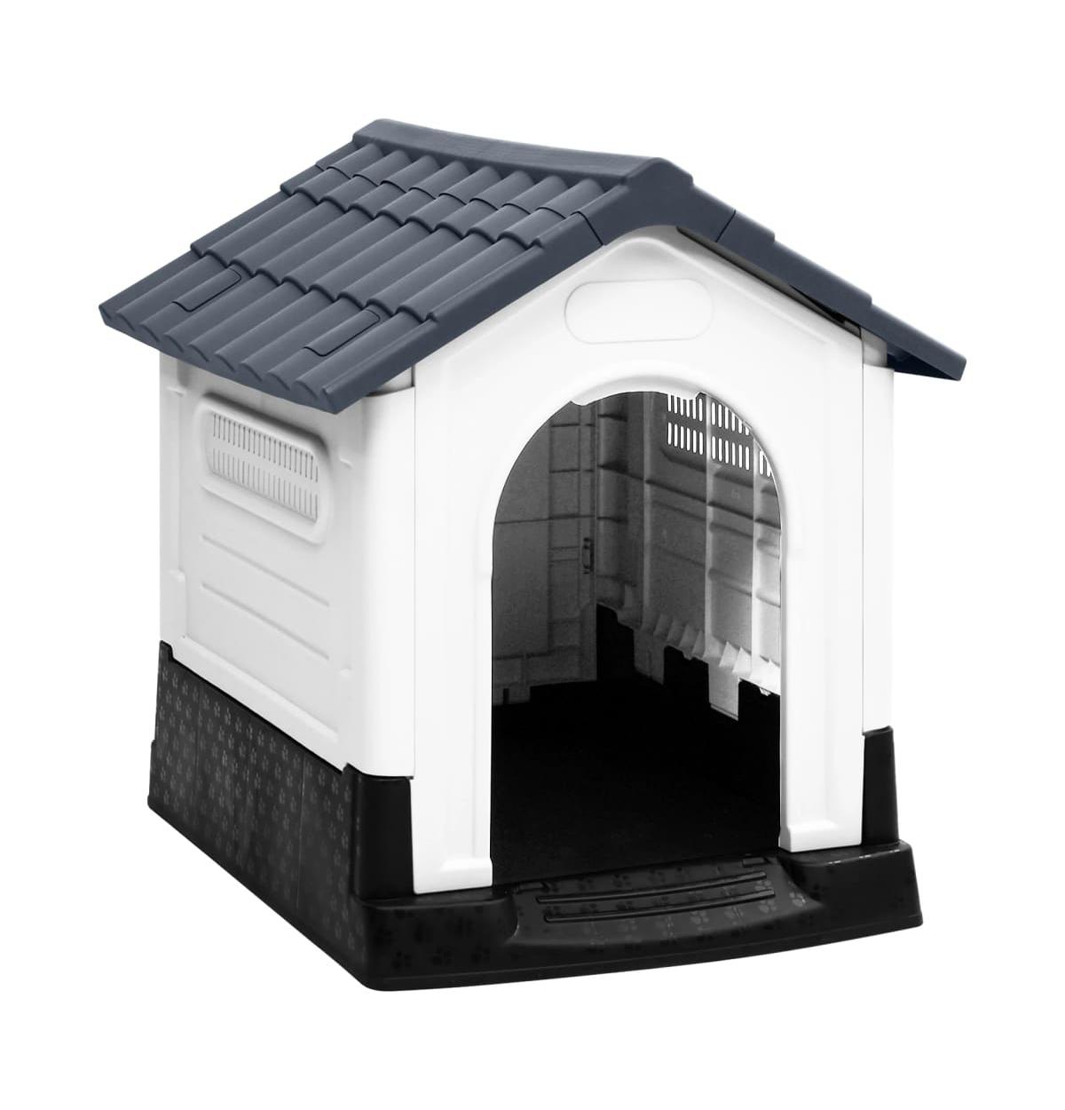 Dog House Gray 22.4"x26.8"x26" Polypropylene - Grey