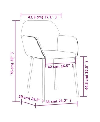 Dining Chair Set of 2 Black Velvet (100% polyester), metal, plywood