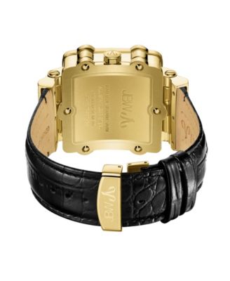 Men's Phantom Diamond (1 ct.t.w.) 18k Gold Plated Stainless Steel Watch