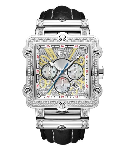 Мужские часы Jbw Phantom Diamond (1 ct.t.w.) Stainless Steel Watch, цвет: Серебряный