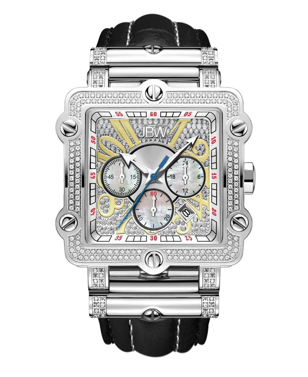 Men's Phantom Diamond (1 ct.t.w.) Stainless Steel Watch - Silver